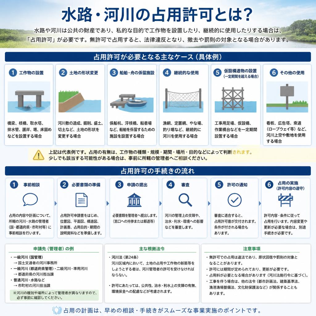 占用許可が必要なケース