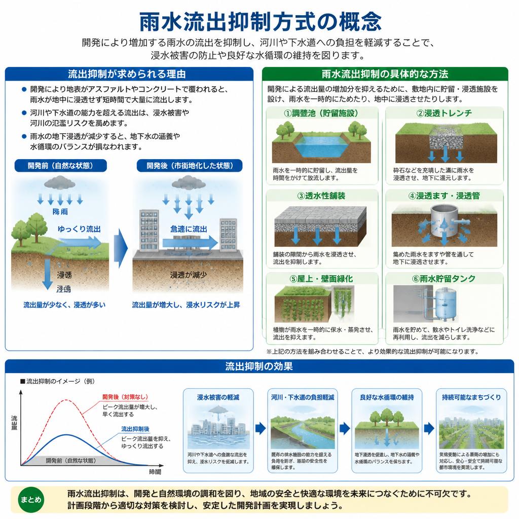 雨水流出抑制方式とは？