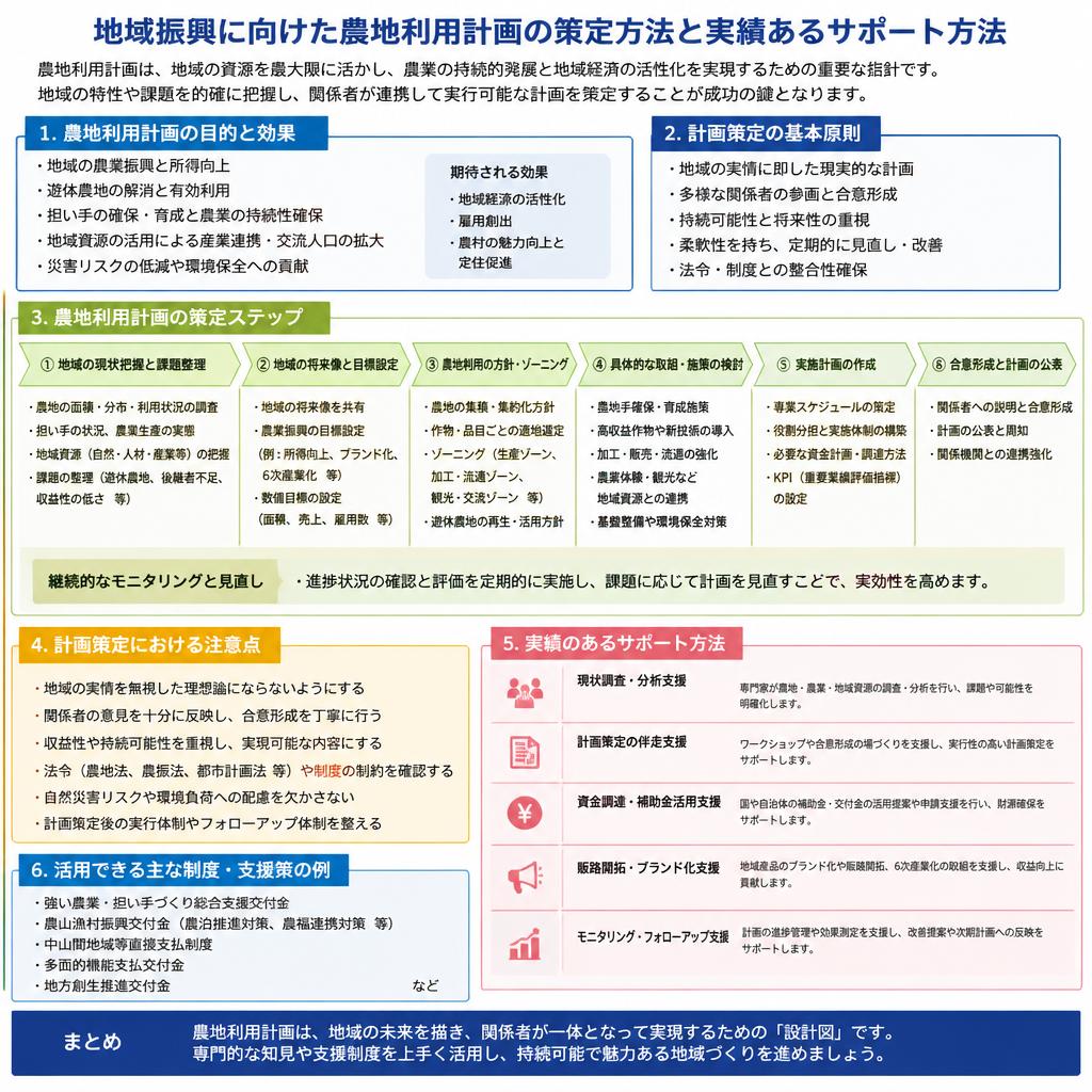 農地利用計画の策定のポイント