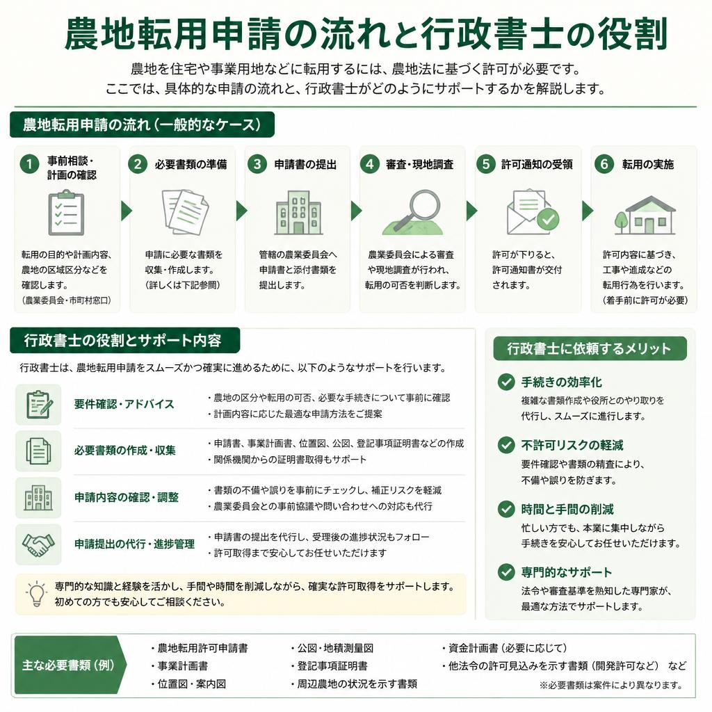 行政書士がサポートする申請の流れ