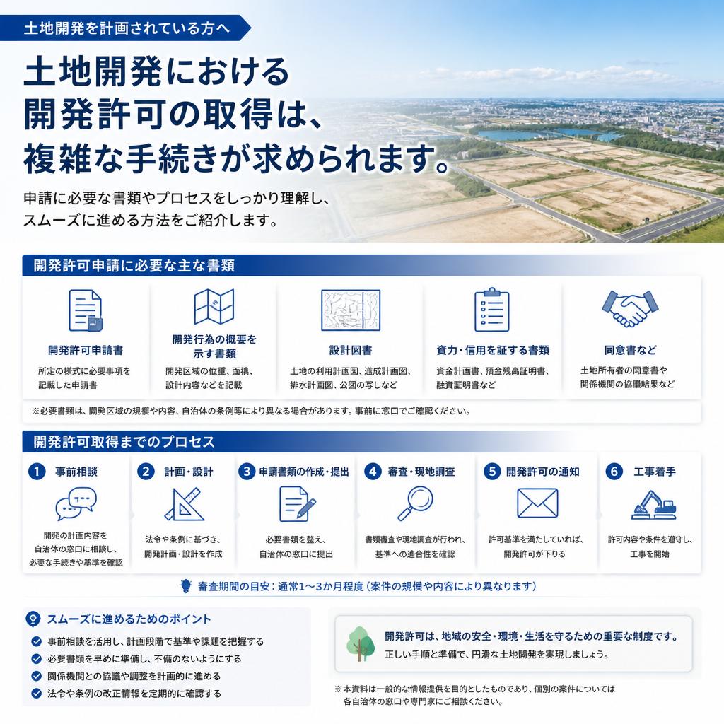 開発許可取得の流れとは？