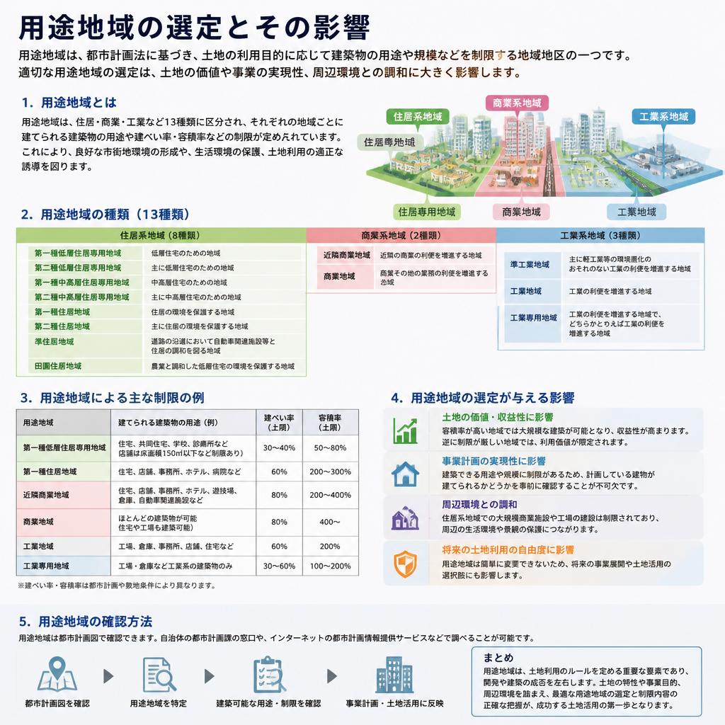用途地域の重要性