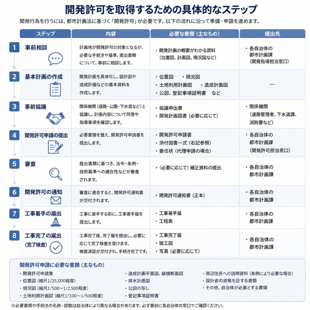 開発許可申請プロセス