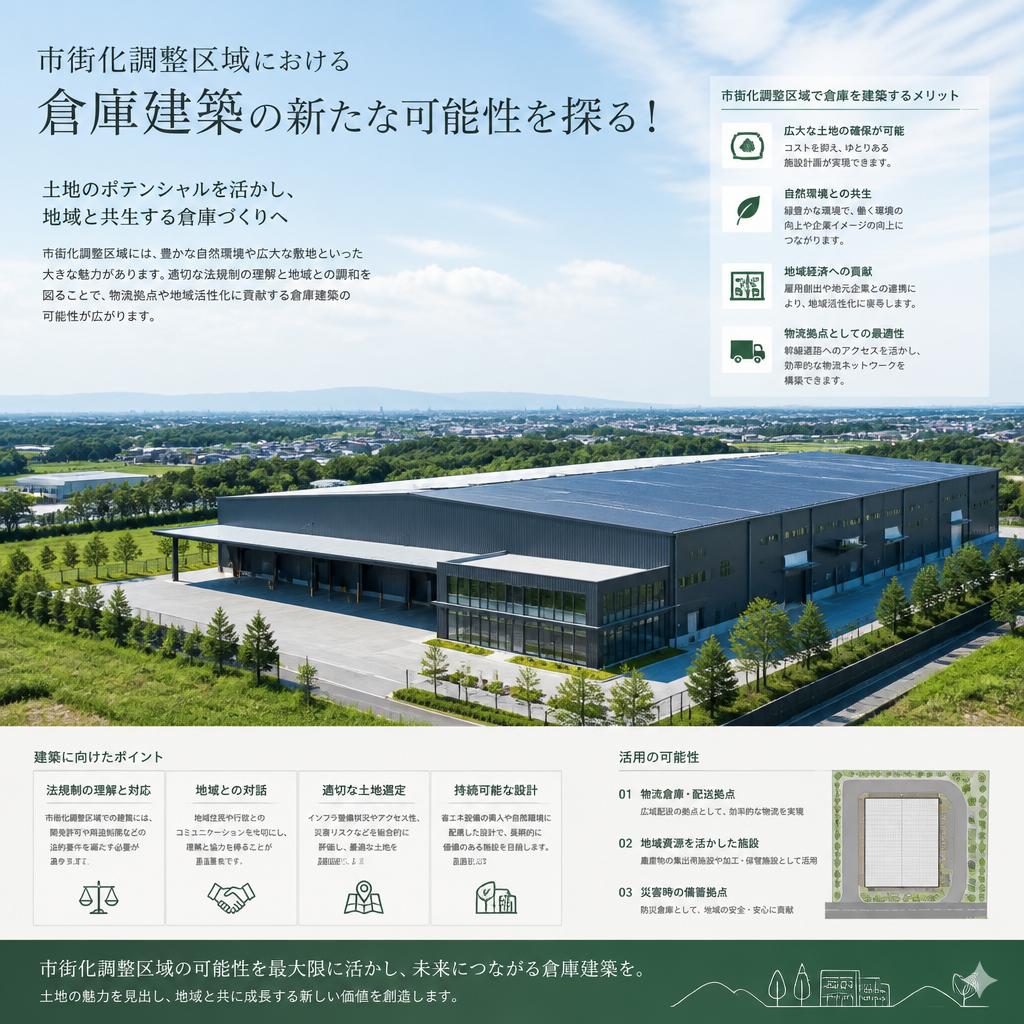 市街化調整区域における倉庫建築の新たな可能性を探る！