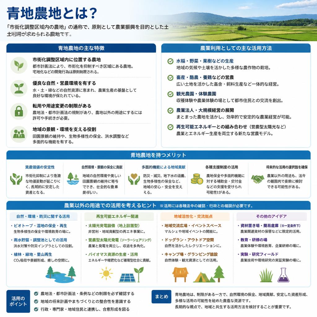 青地農地の特徴とメリット