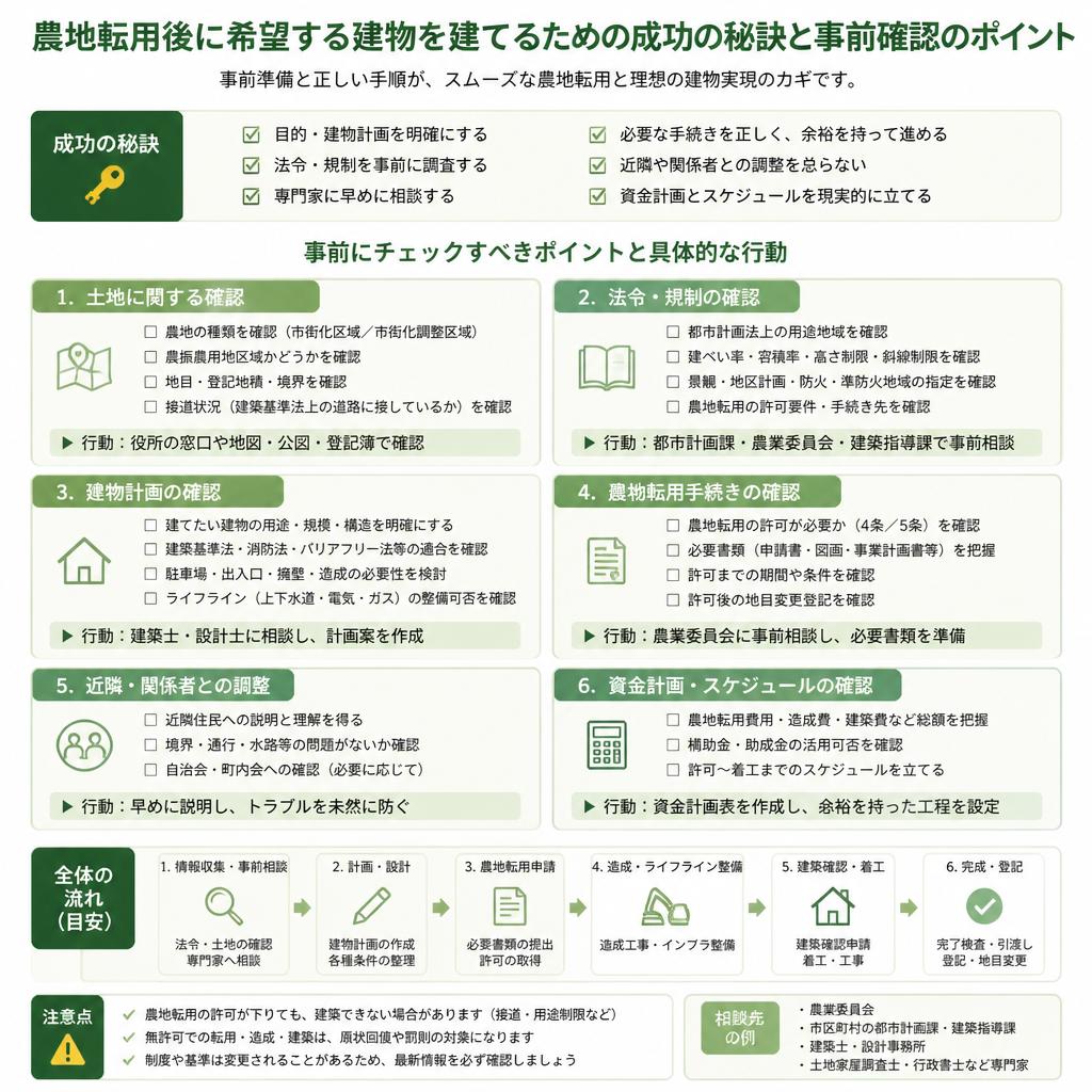 成功するためのアドバイス