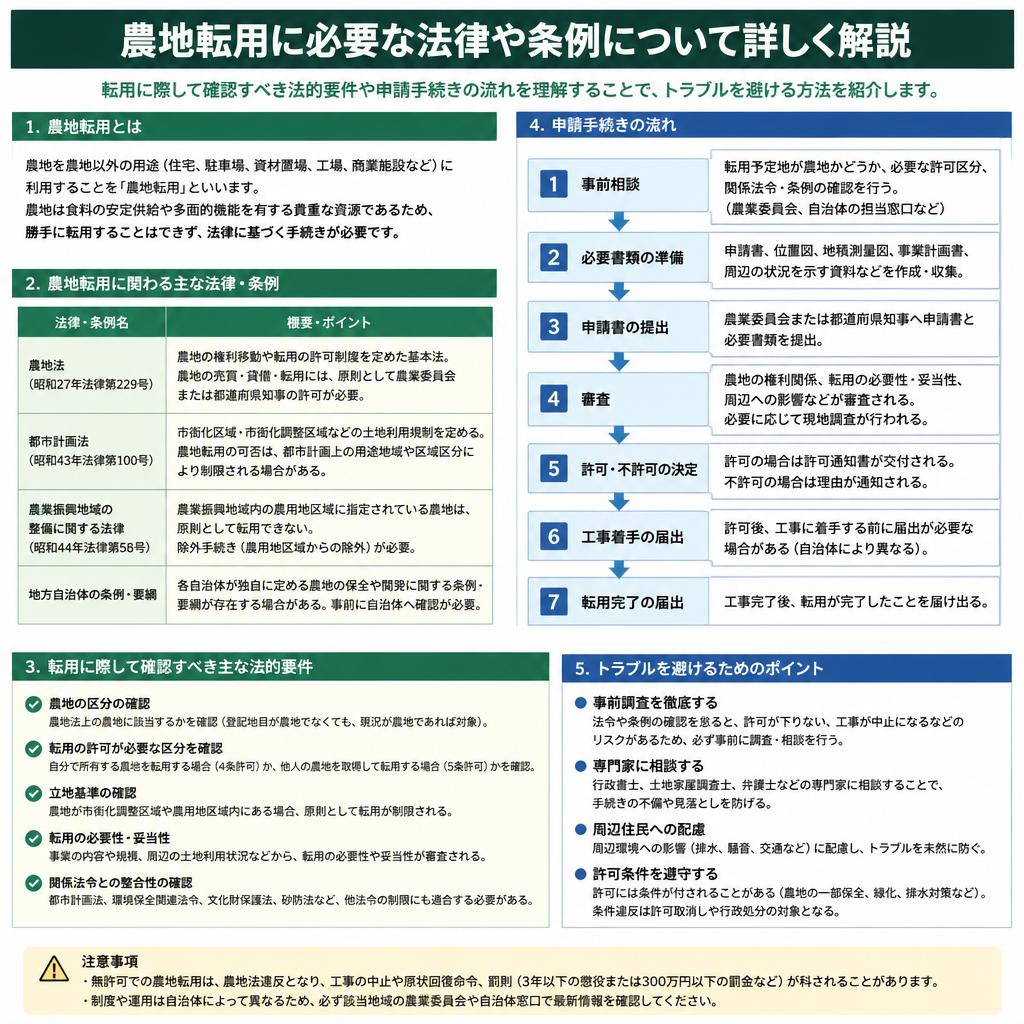 農地転用の法的要件と申請手続き
