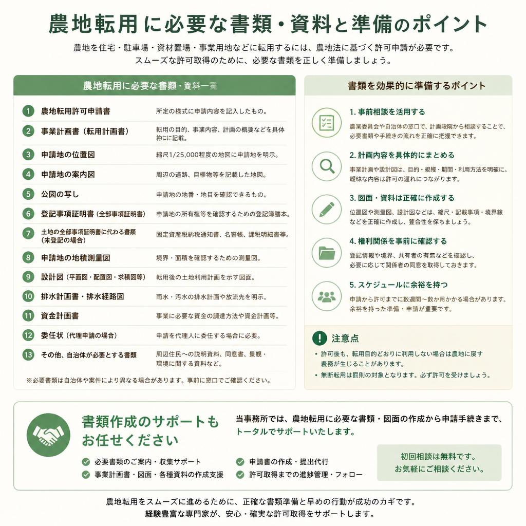 必要な書類とその準備