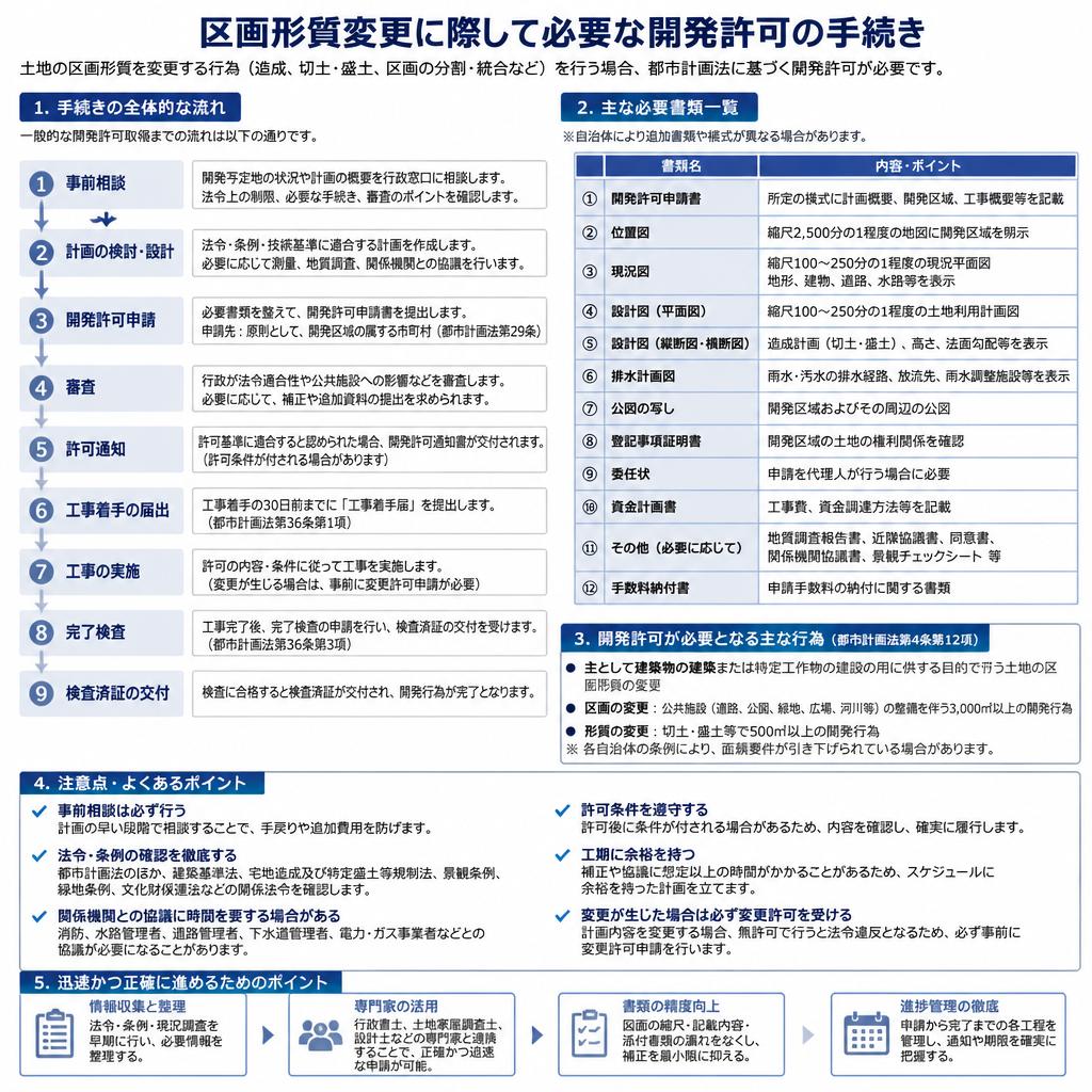 開発許可取得の手続き