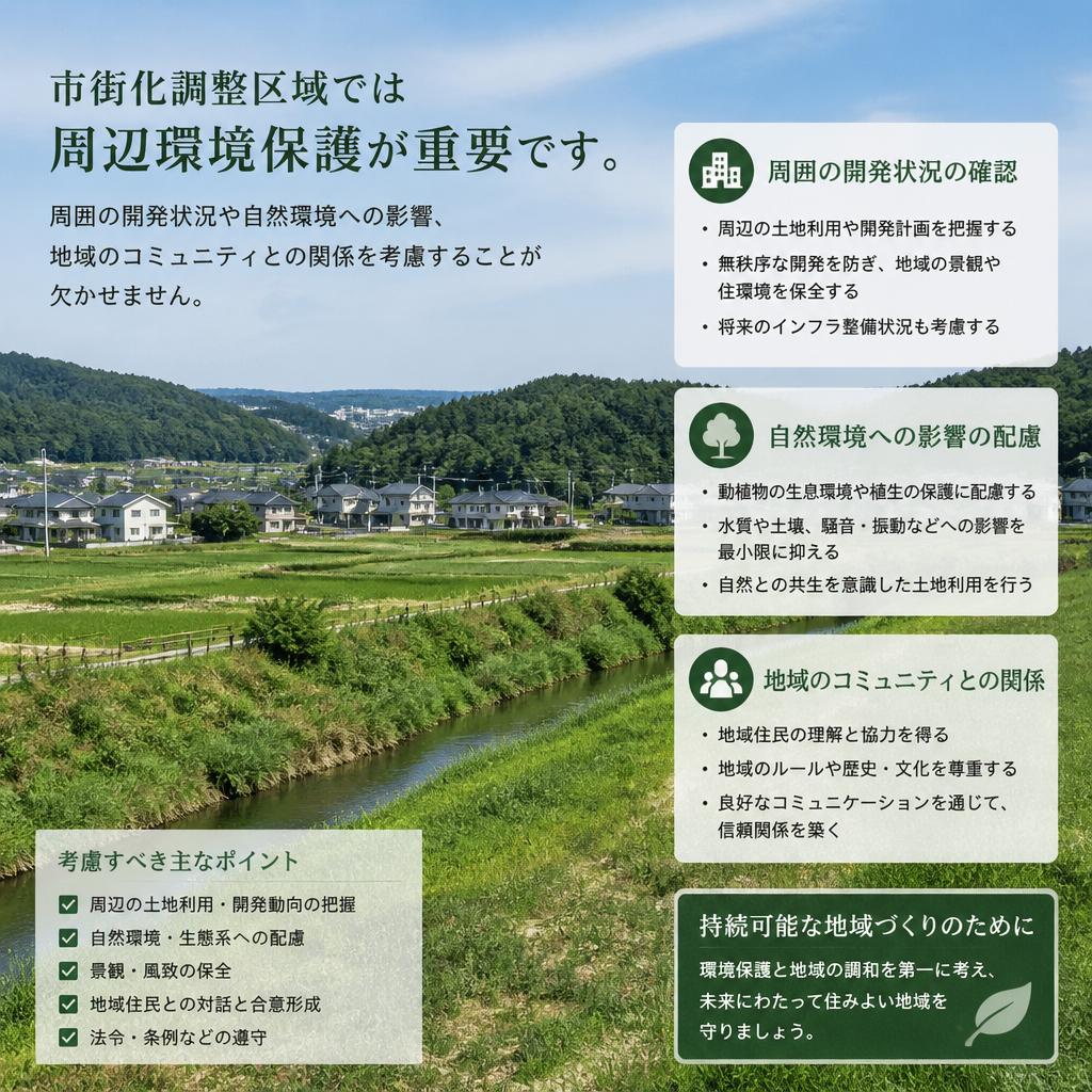 3. 周辺環境への影響を考慮する