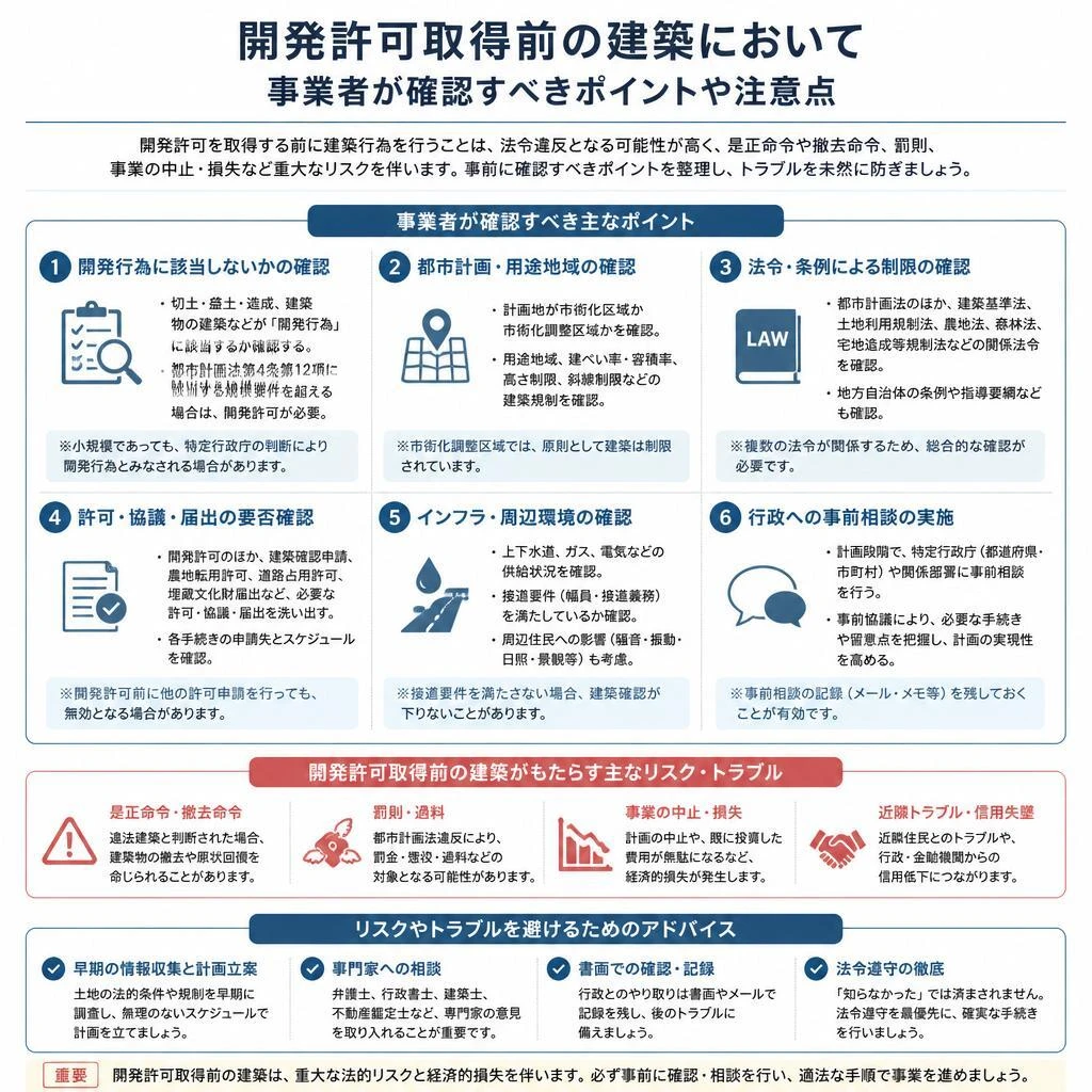 建築前に確認すべきポイント