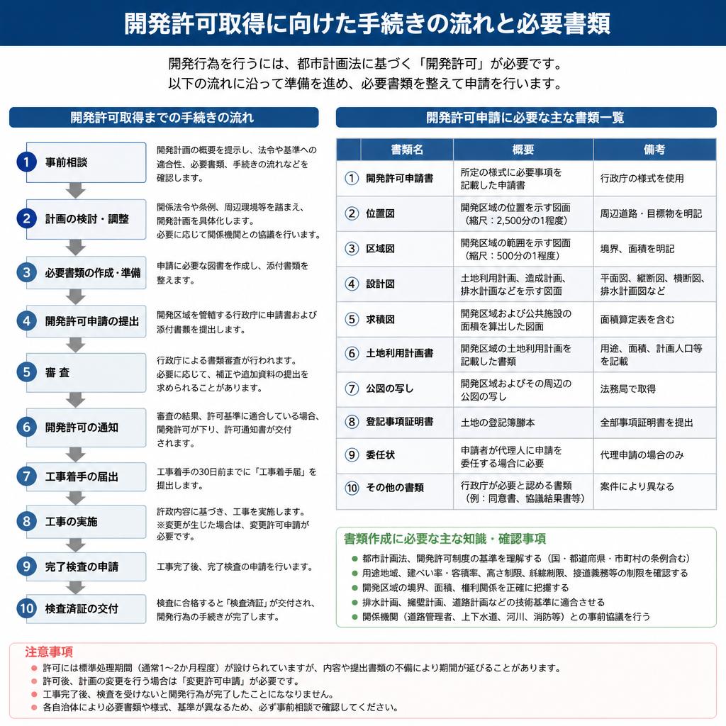 許可取得までの流れと必要書類