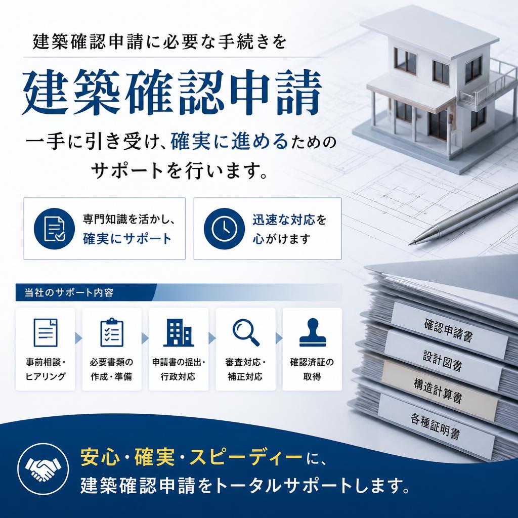 建築確認申請のパートナーに