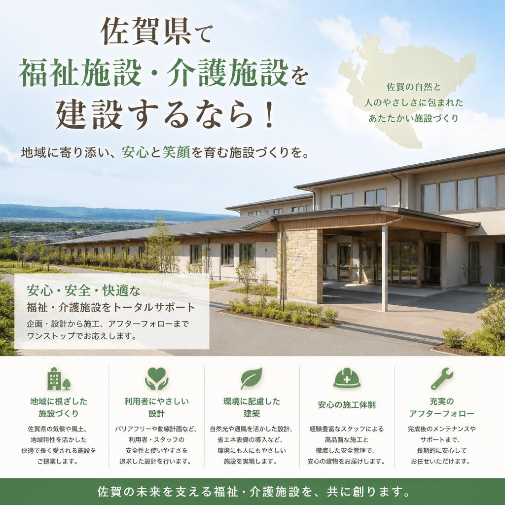 佐賀県で福祉施設・介護施設を建設するなら！