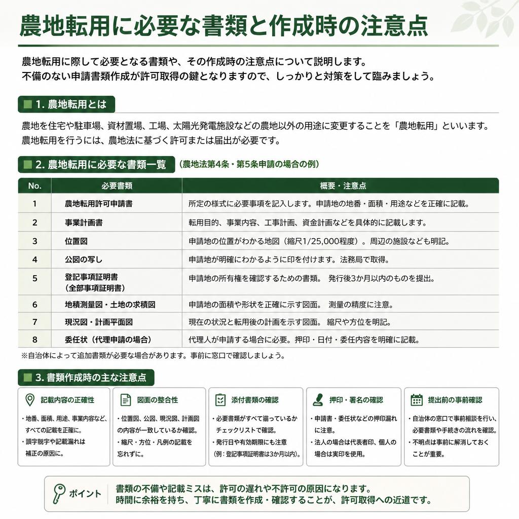 必要な書類と注意点