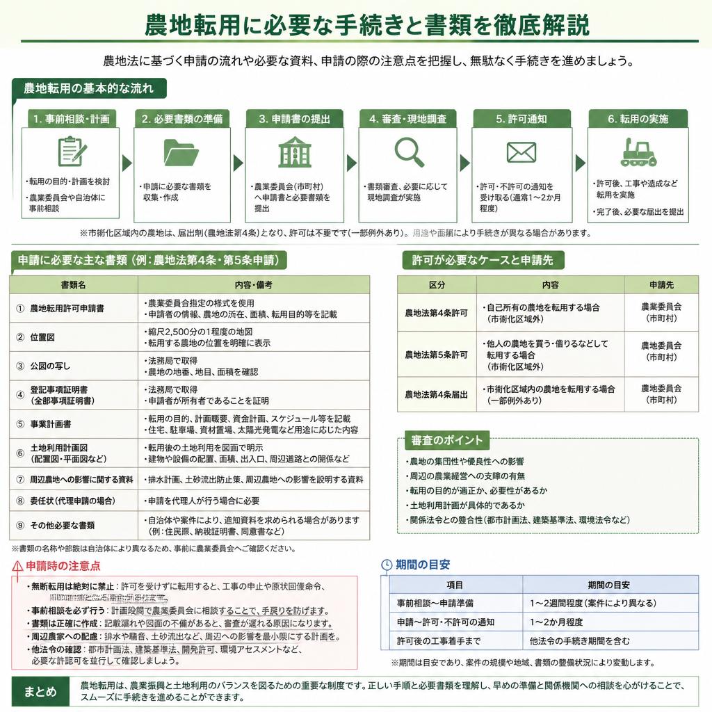 2. 農地転用に必要な手続きとは？