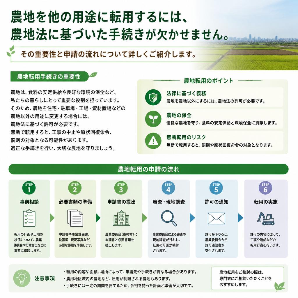 農地転用の重要性と流れ