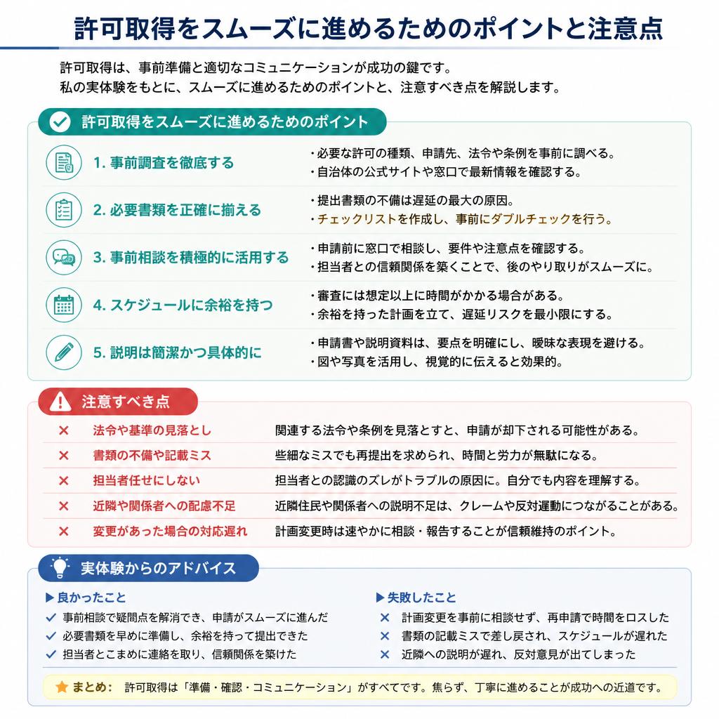 成功するためのポイントと注意点