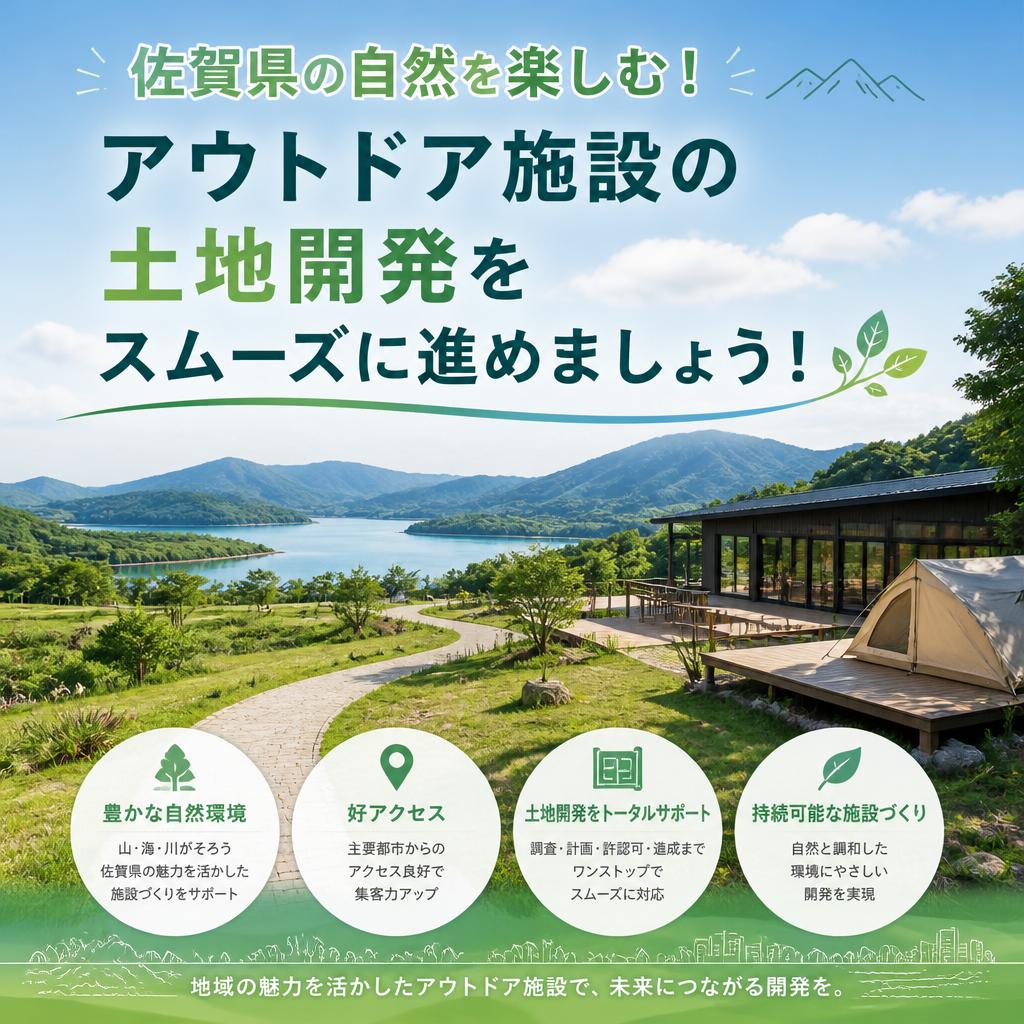 佐賀県の自然を楽しむ！アウトドア施設の土地開発をスムーズに進めましょう！
