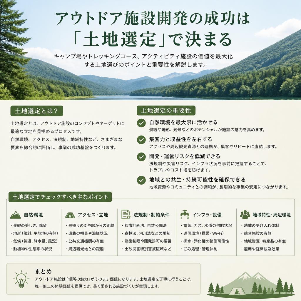 2. 土地開発の重要性と対象となる施設