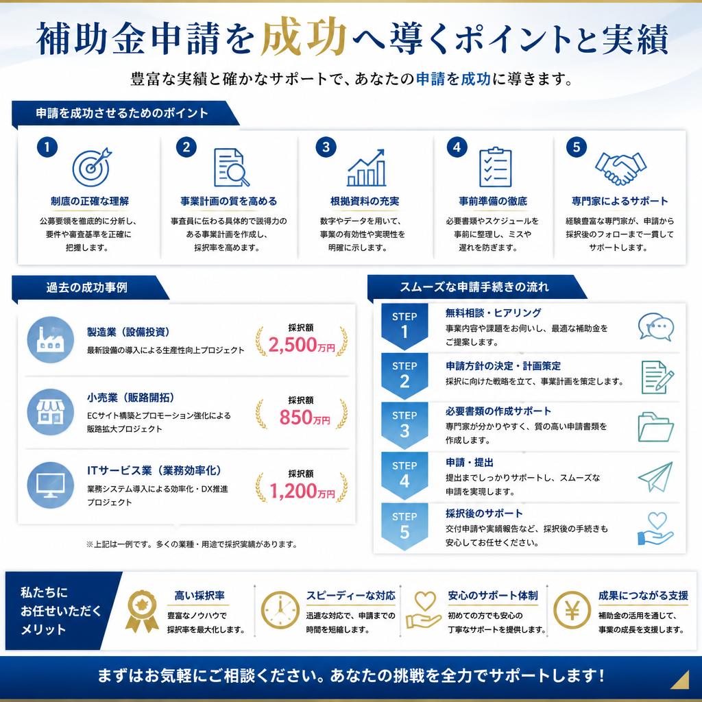4. 申請のポイントと成功事例