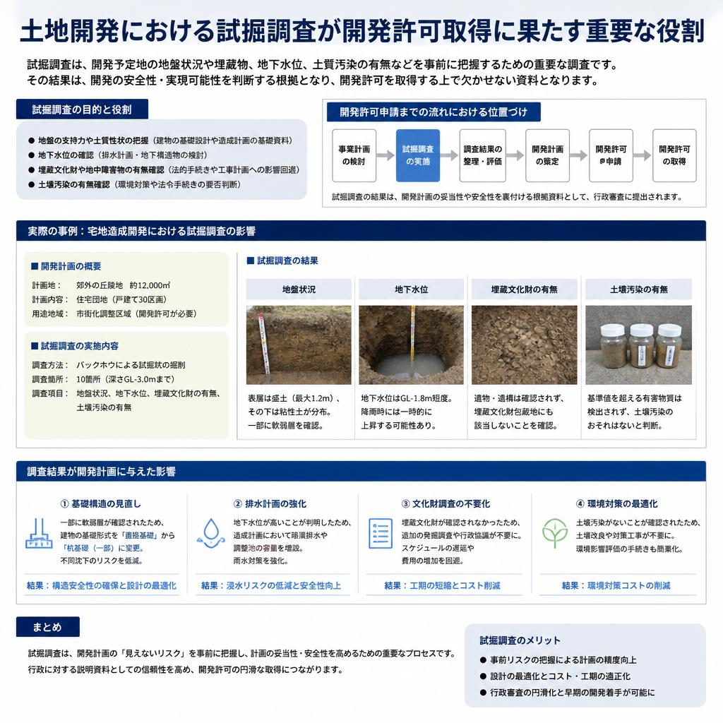 開発許可における試掘調査の重要性