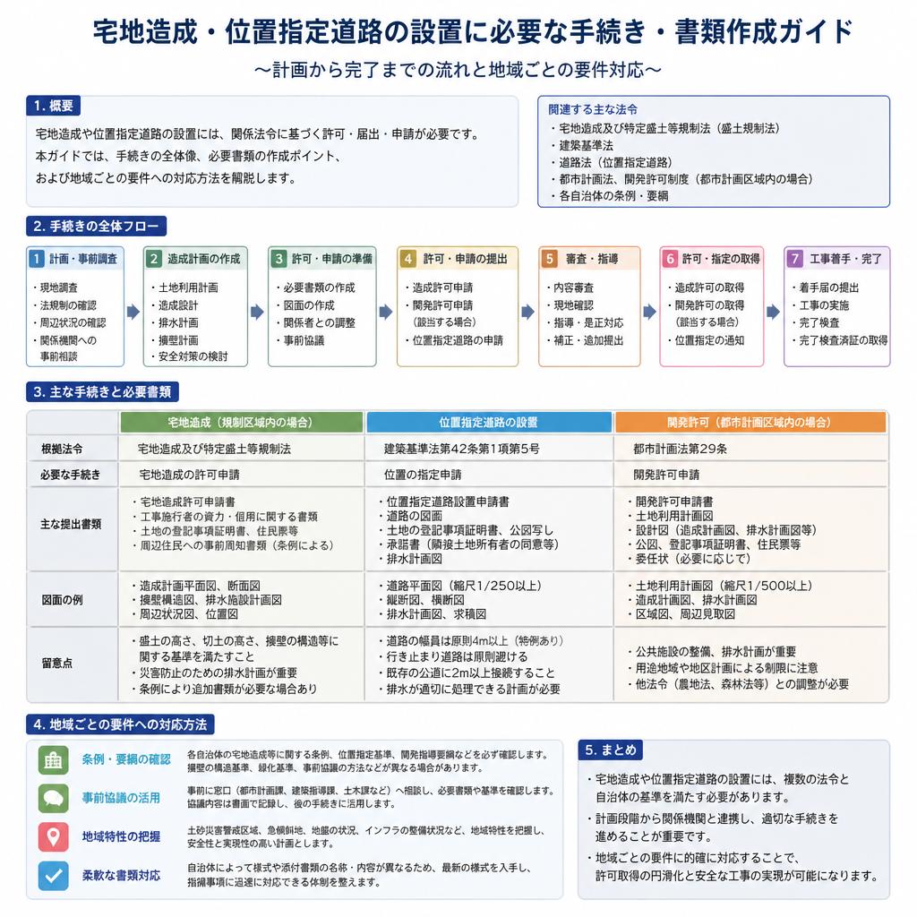 宅地造成と位置指定道路の基礎知識