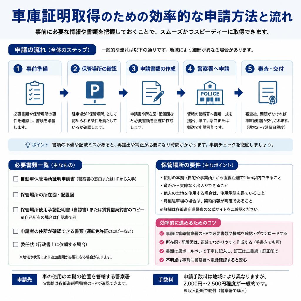 3. 効率的な申請方法とその流れ