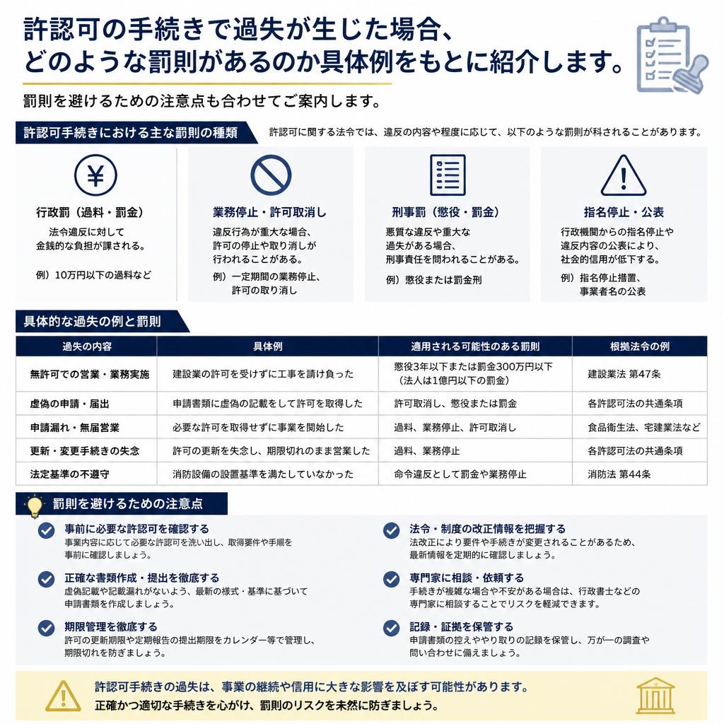 罰則のリスクと具体例