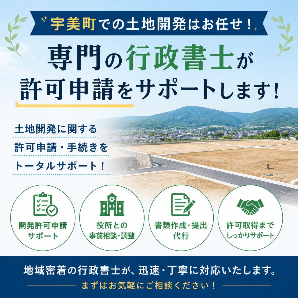 宇美町での土地開発はお任せ！専門の行政書士が許可申請をサポートします！