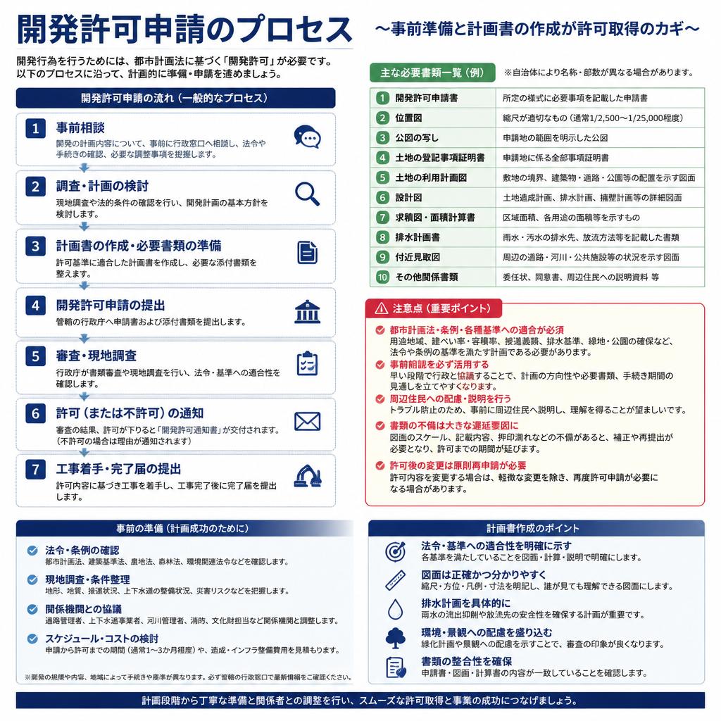 開発許可申請の流れ