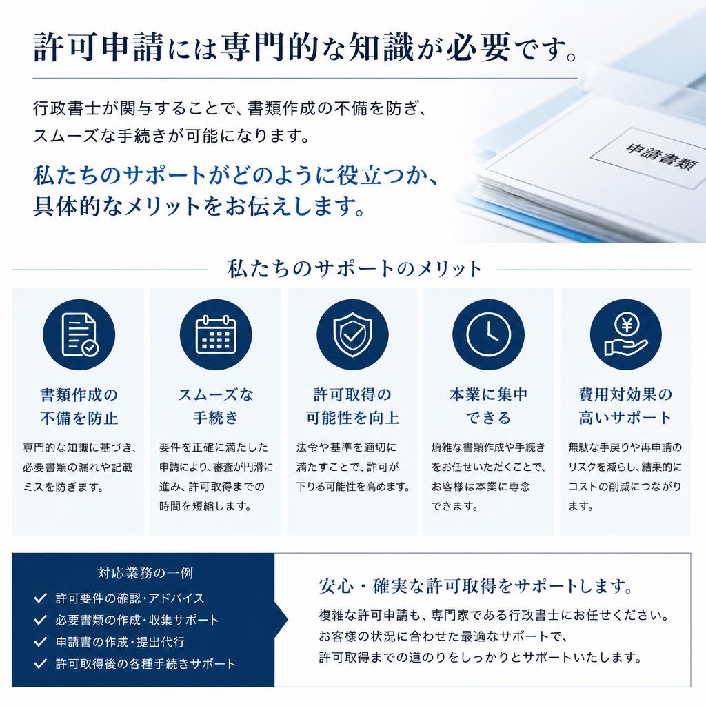 なぜ行政書士に依頼するべきか？