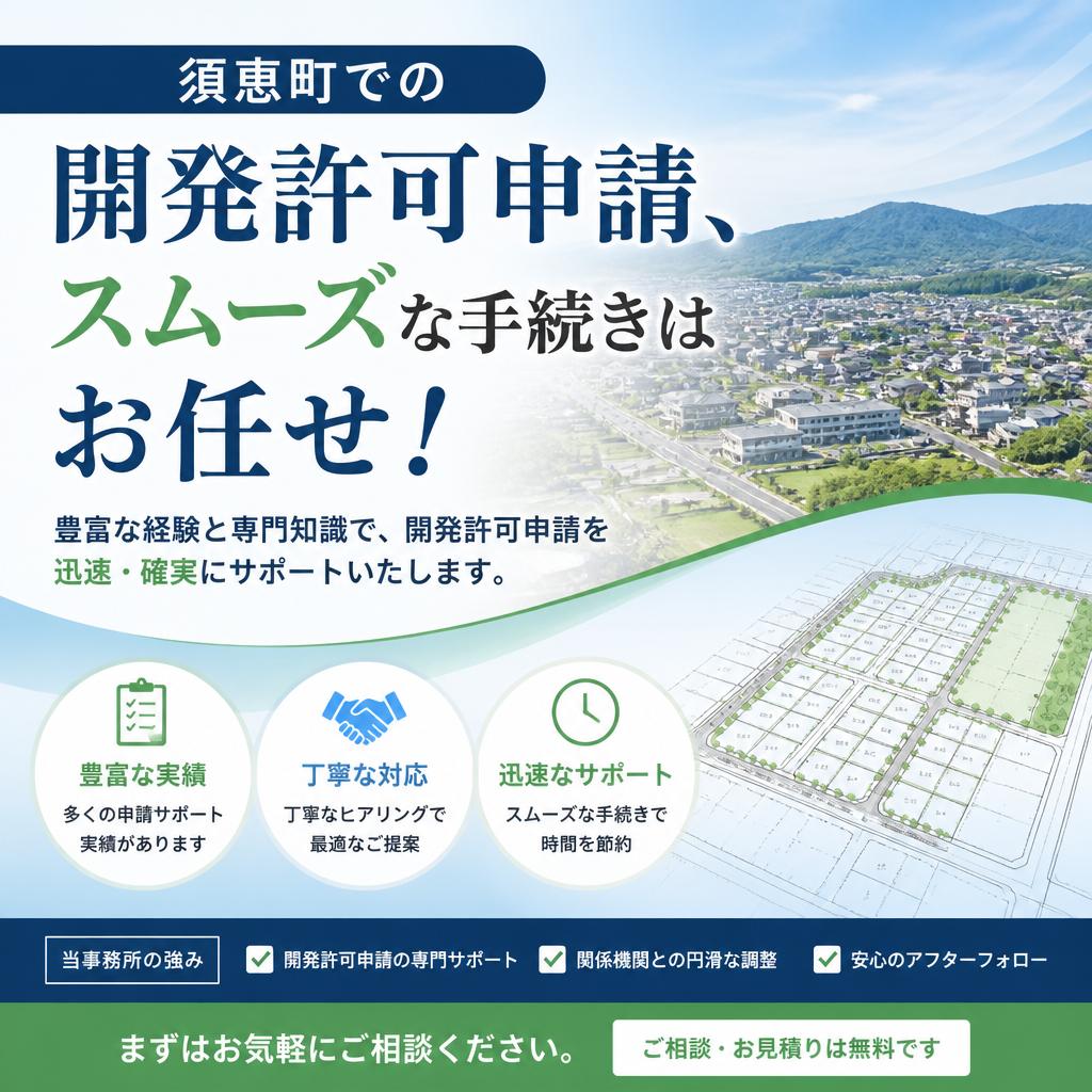 須恵町での開発許可申請、スムーズな手続きはお任せ！
