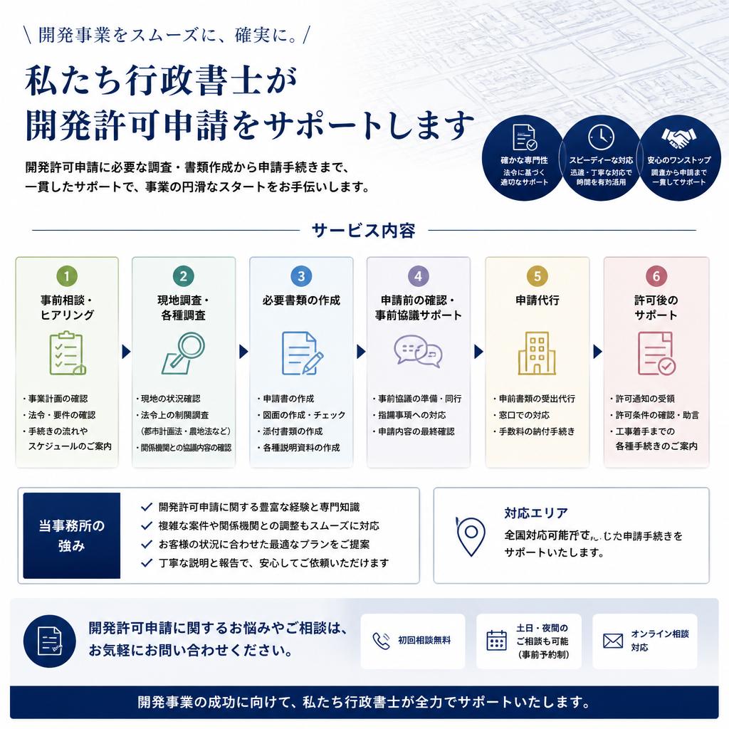 行政書士が提供するサポート内容