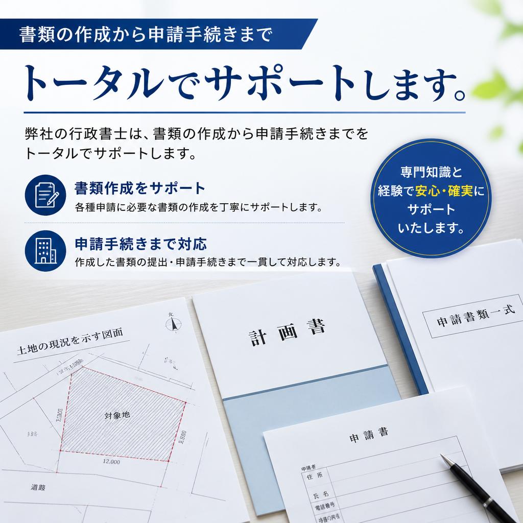 行政書士が提供するサポート内容