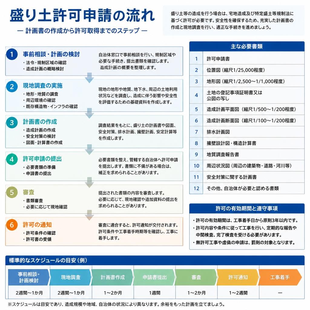 盛り土許可申請の流れ