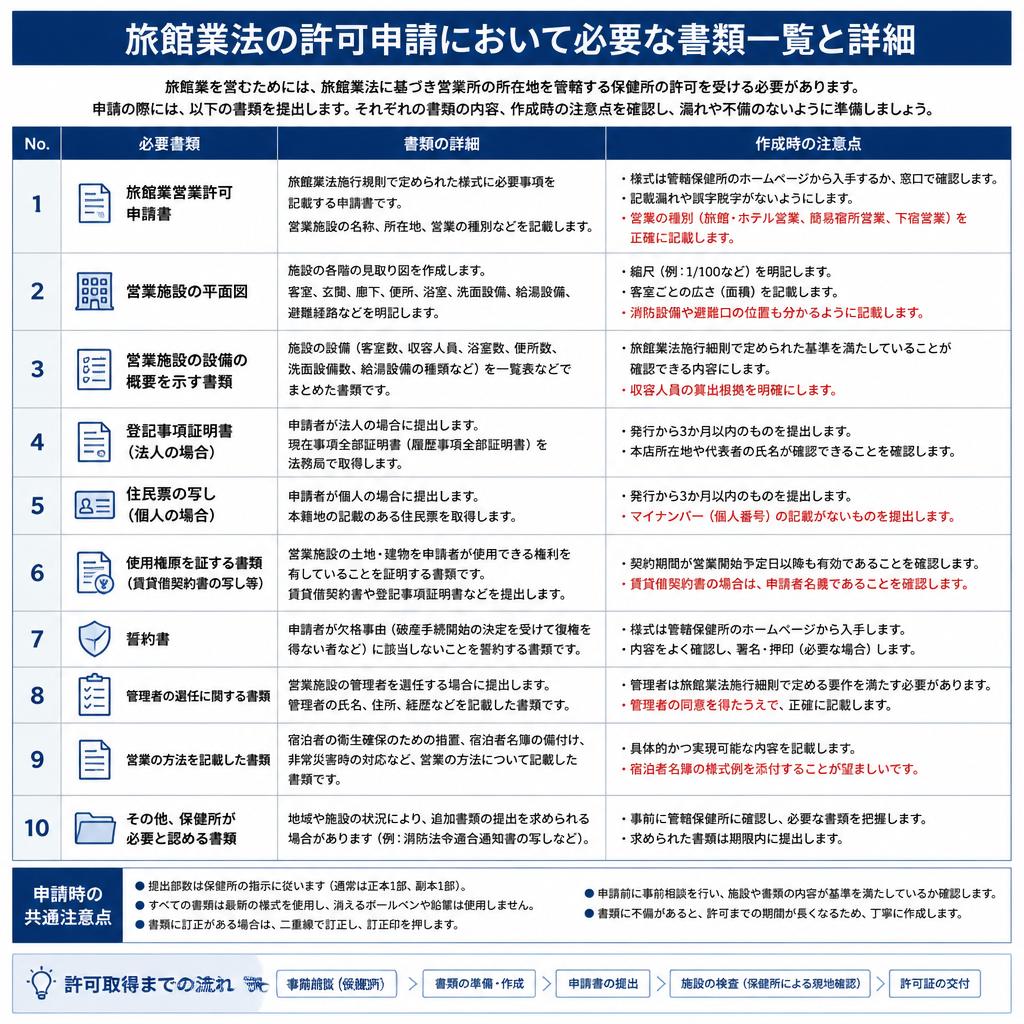 必要な書類と手続き