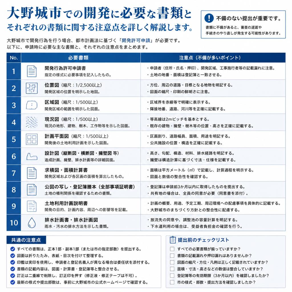 申請に必要な書類と注意事項