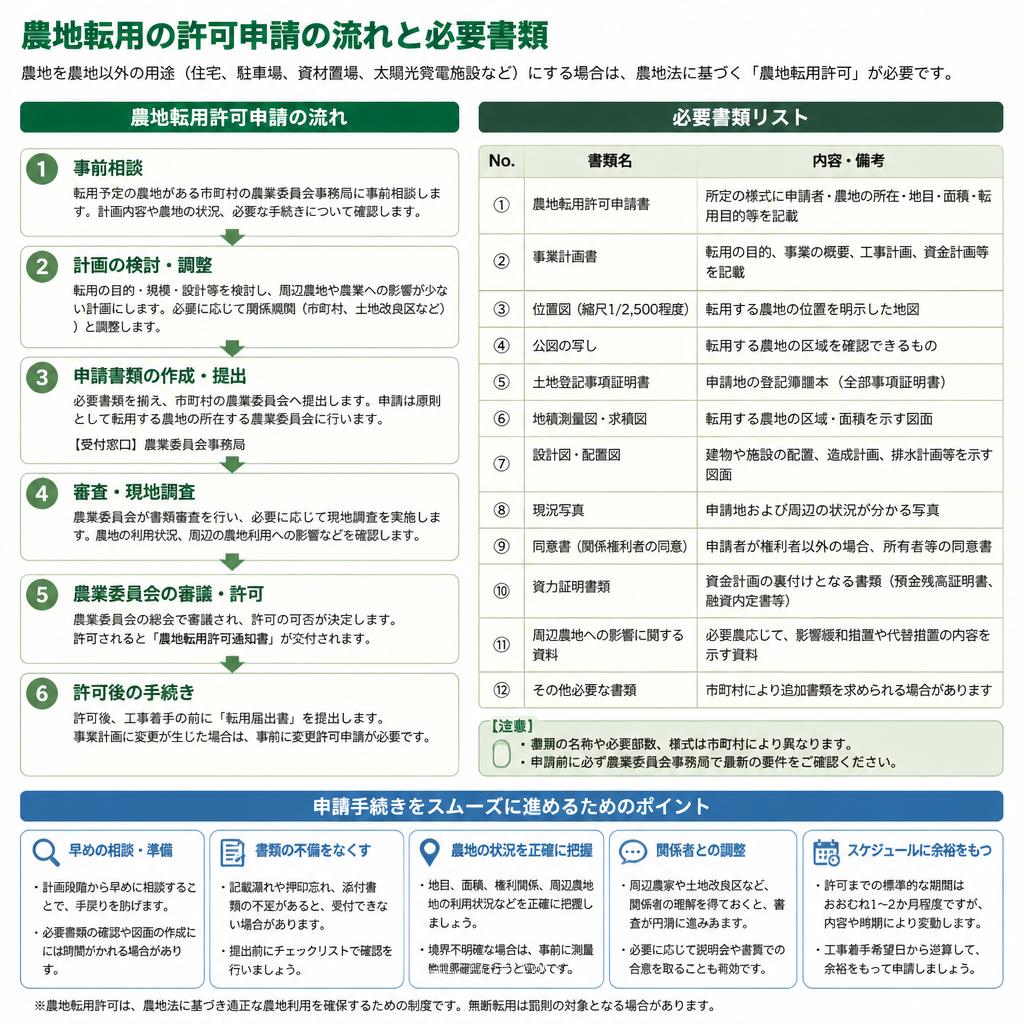 許可申請の流れと必要書類
