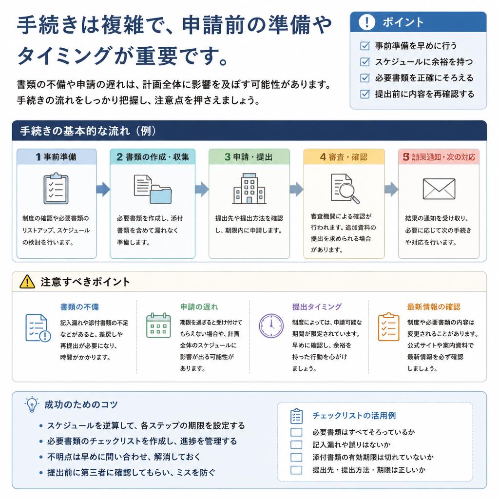 手続きの流れと注意点