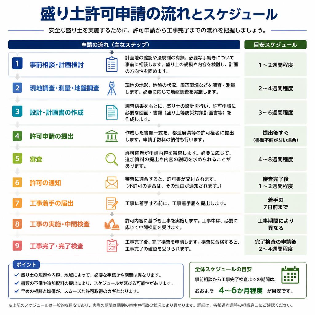 申請の流れとスケジュール