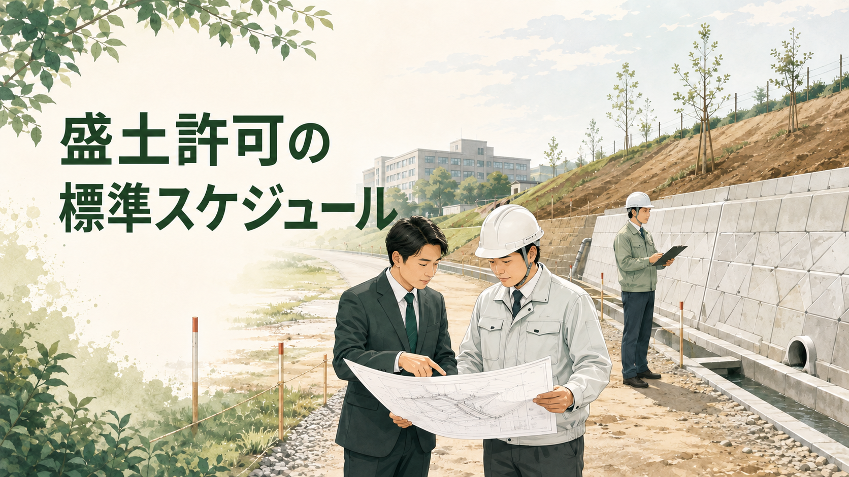 盛土許可申請から完了報告まで